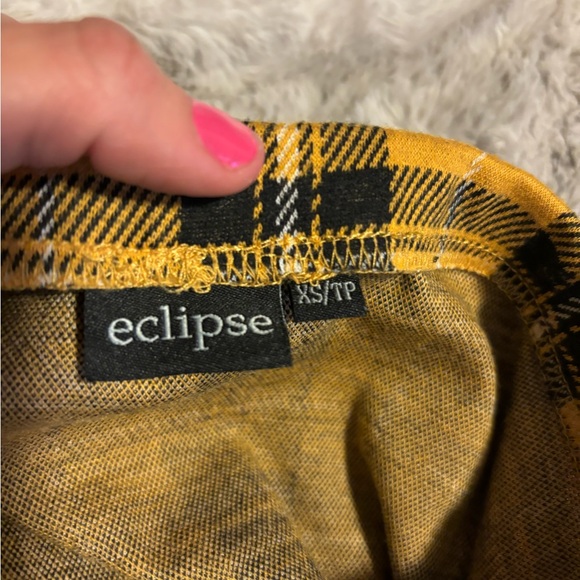 Yellow Plaid skirt size XS - Picture 3 of 3